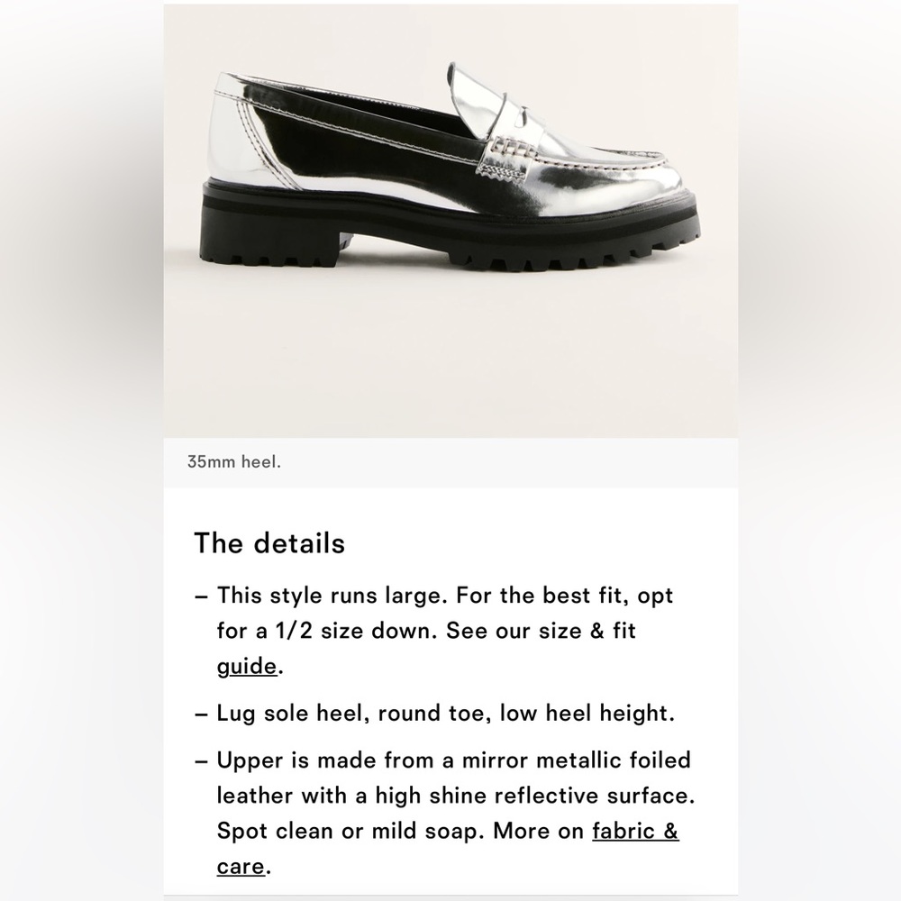 Reformation Agathea Chunky Loafer NWT- - Picture 10 of 10